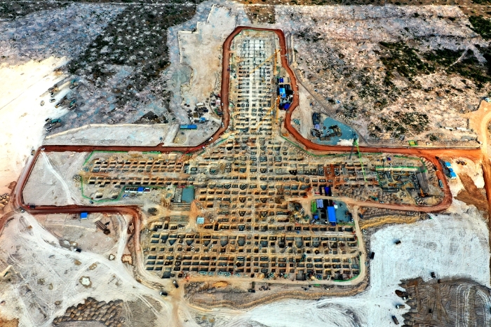 航站樓土建工程基礎澆筑完成2